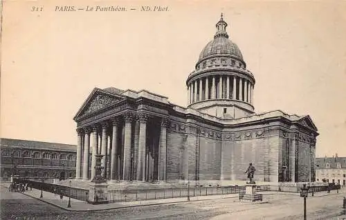 C089 Frankreich Paris Le Pantheon Vintage Postkarte