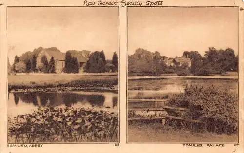 England New Forest Beauty Spots Beaulieu Abbey And Palace Postkarte