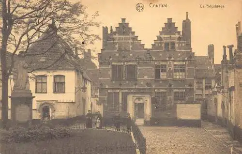 Belgien Courtrai Le Beginenhof Vintage Postkarte
