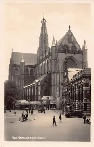 Niederlande Haarlem Groote Kerk Kirche Fahrräder Postkarte