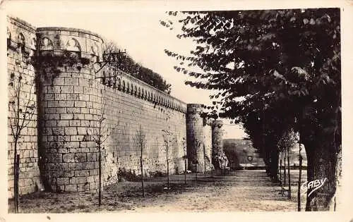 C089 Frankreich Poitiers Remparts de Blossac RPPC Vintage Postkarte
