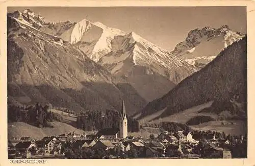 L320 Deutschland 1931 Oberstdorf-Allgäu mit Krottenspitzen und Kratzer Postkarte