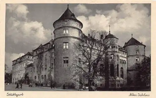 L322 Deutschland Stuttgart Altes Schloss Altes Schloss Vintage Postkarte