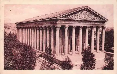 C090 Frankreich Paris Magdalena Kirche Vintage Postkarte