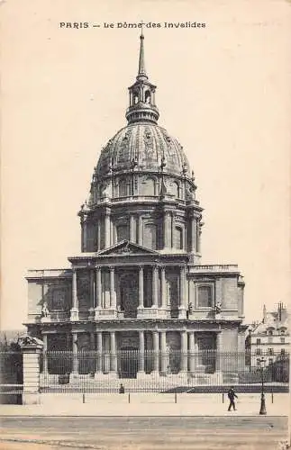 C086 Frankreich Paris Le Dome des Invalides Vintage Postkarte