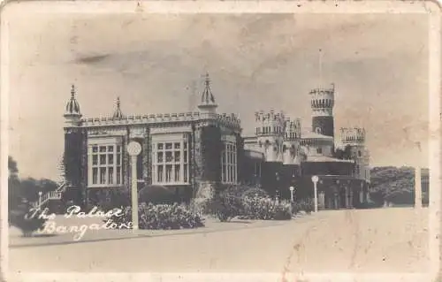B023 Indien The Palace Bangalore RPPC Vintage Postkarte