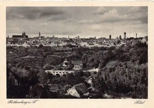 A081 Deutschland Rothenburg o T Gesamtansicht Vintage Postkarte