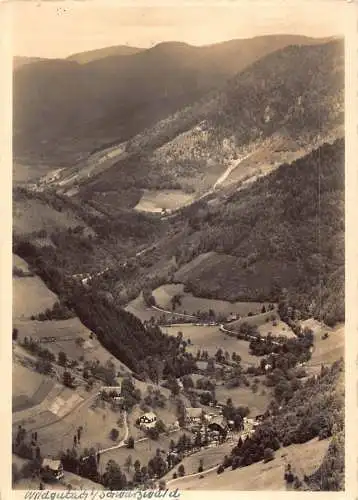 A082 Deutschland 1942 Wildgutach Schwarzwald Gesamtansicht Vintage Postkarte