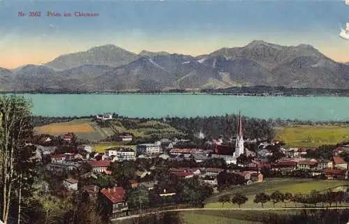 A078 Deutschland 1919 Prien am Chiemsee Stadt Vintage Postkarte