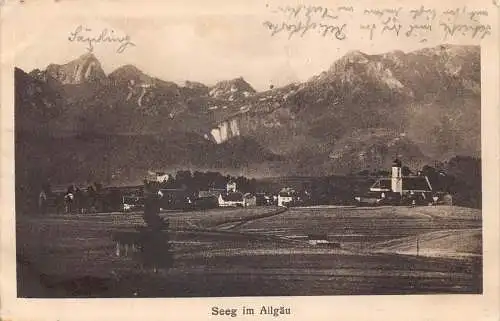A077 Deutschland Seeg im Allgäu Vintage Postkarte