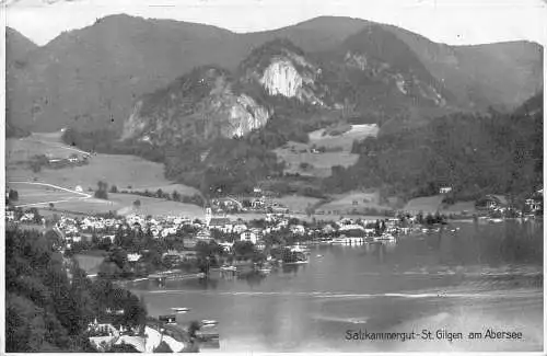 A076 Österreich 1938 Salzkarmmergut St Gilgen am Abersee Hochland Postkarte