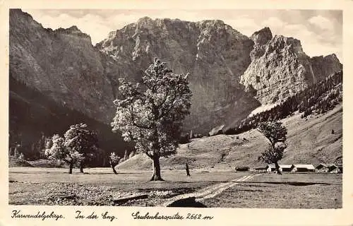 A076 Österreich 1939 Karwendelgebirge Grubenkarspitze RPPC Vintage Postkarte
