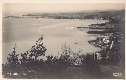 L319 Deutschland Lindau I Bodensee Vintage Postkarte.