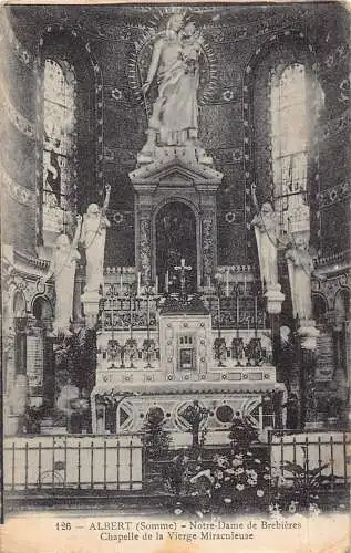 C086 Frankreich Albert Notre Dame de Brebieres Chapelle Vintage Postkarte