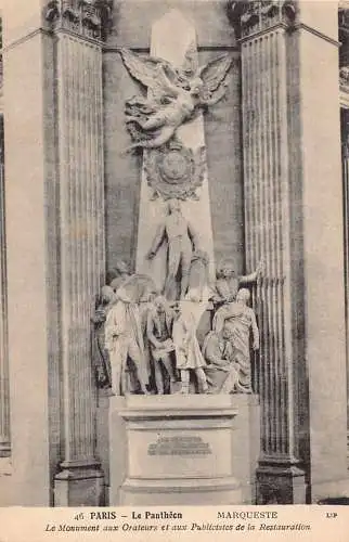 C086 Frankreich Paris Le Pantheon Le Monument Vintage Postkarte
