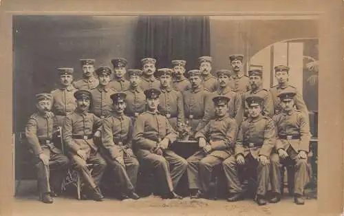 L162 Deutschland Polen 1916 1. Weltkrieg Militaria Uniformen Gruppenportrait Feldpostkarte