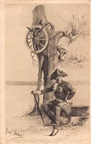 L074 Prof. Georg Schobel - Friedrich der Große Postkarte