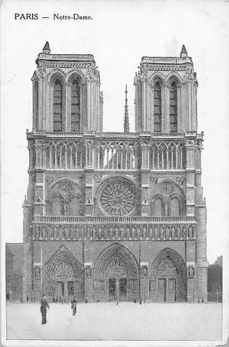 C088 Frankreich Paris Notre Dame Vintage Postkarte