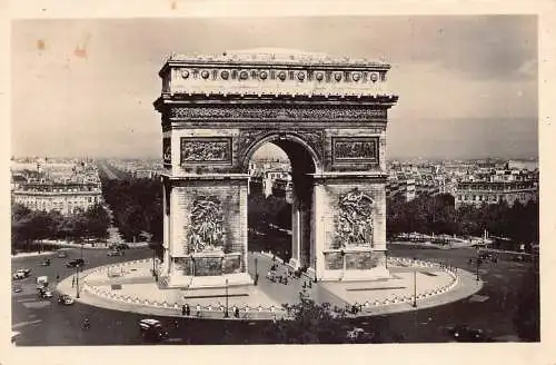C090 Frankreich Paris Arc de Triomphe Vintage Postkarte