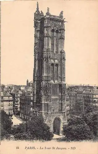 C086 Frankreich Paris La Tour St Jacques Vintage Postkarte