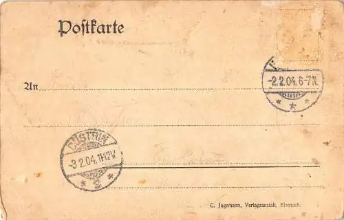 L052 Deutschland 1904 Ilmenau Thurm auf dem Kichelhahn alte Postkarte