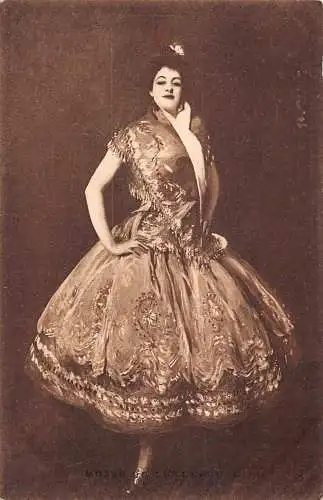 L013 Sargent LA CARMENCITA SPANISCHE TÄNZERIN 1906 Vintage Postkarte