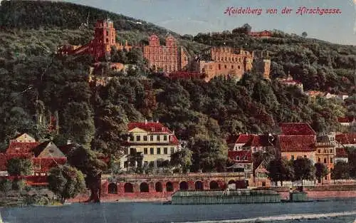 L010 Deutschland 1924 Heidelberg von der Kirschgasse alte Postkarte