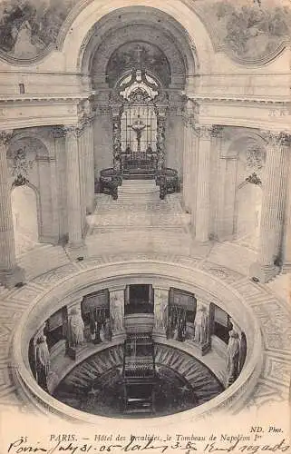 Frankreich 1905 Paris Hotel des Invalides Tombeau de Napoleon I Postkarte