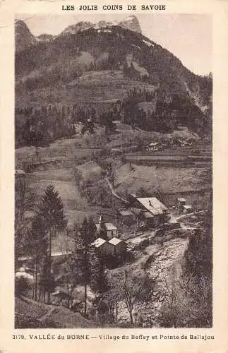 Frankreich 1934 Vallee du Borne Village du Beffay Pointe de Ballajou Postkarte