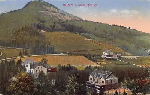 L009 Deutschland 1922 Oelberg Siebengebirge Sieben Berge Häuser Vintage Postkarte