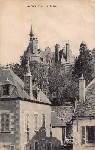 C086 Frankreich Sancerre Le Chateau Vintage Postkarte