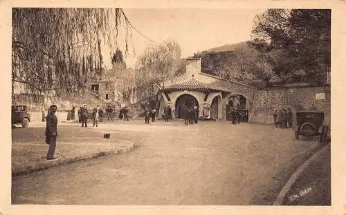 Frankreich Funiculaire de Super Cannes Abfahrtsbahnhof Standseilbahn Vintage Postkarte