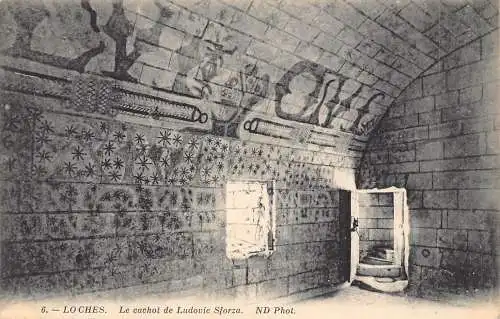 Frankreich Loches Cachot de Ludovic Sforza Vintage Postkarte