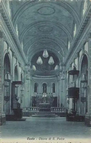 Italien Oasto Chiesa di S Pietro Kirche Vintage Postkarte