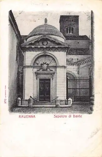 Italien Ravenna Sepolcro di Dante Vintage Postkarte