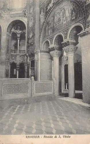 Italien Ravenna Abside di S Vitale Vintage Postkarte