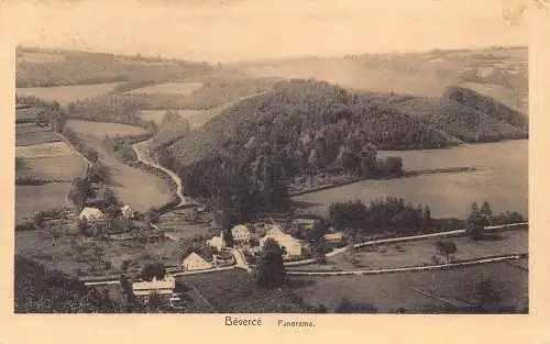 Belgien Beverce Panorama Vintage Postkarte