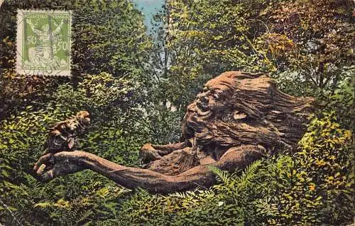 L141 Tschechien 1924 Horice Horschitz Krakonos anthropomorpher Baum Postkarte