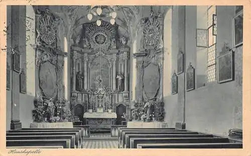 L171 Deutschland 1930 Hauskapelle Interieur Erziehung Lenzfried alte Postkarte
