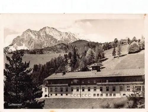 L171 Deutschland Lutensee Mountain Resort RPPC Vintage Postkarte