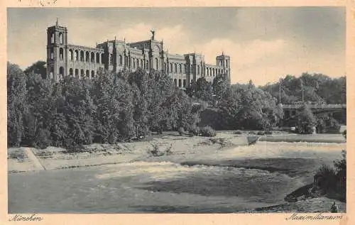 L170 Deutschland 1931 München München Maximilianeum Vintage Postkarte