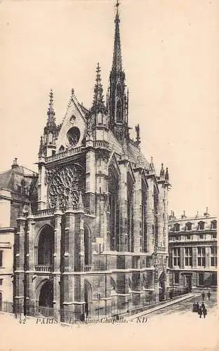 Frankreich Paris le Sainte Chapelle Vintage Postkarte