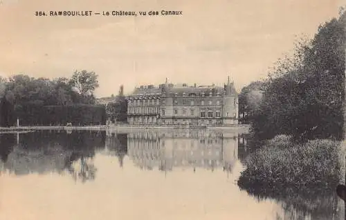 Frankreich Rambouillet Chateau vu des Canaux Schloss Postkarte