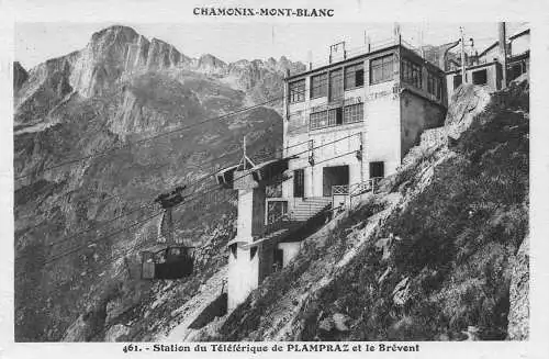 Frankreich Station du Teleferique de Plampraz et le Brevent Seilbahn Postkarte