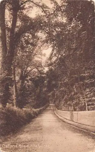 England Oxford Road Tilehurst Vintage Postkarte