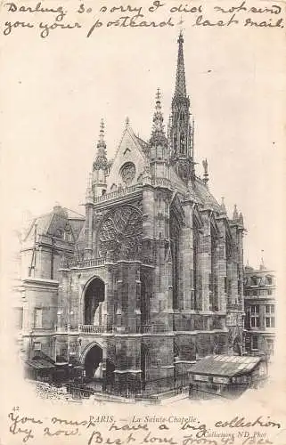 C088 Frankreich Paris La Sainte Chapelle 1904 alte Postkarte