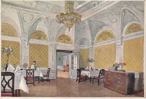 Italien Bozen Bozen Hotel Laurin Interieur Restaurant Vintage Postkarte