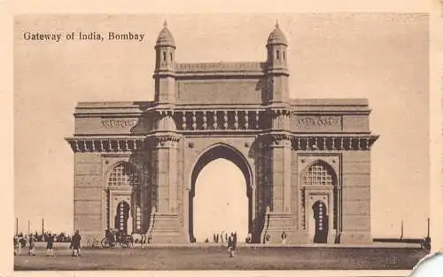 Indien Bombay Mumbai Gateway of India Vintage Postkarte