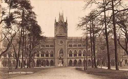 Indien Kalkutta High Court Vintage Postkarte