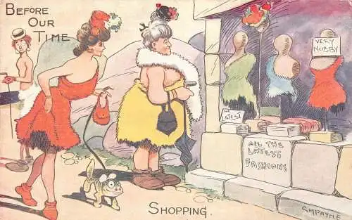 L019 GM Payne Before Our Time Humor signierte Vintage Postkarte